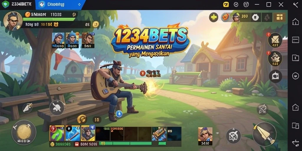 Tampilan gameplay <strong>1234BETS</strong> yang menarik dan penuh warna.