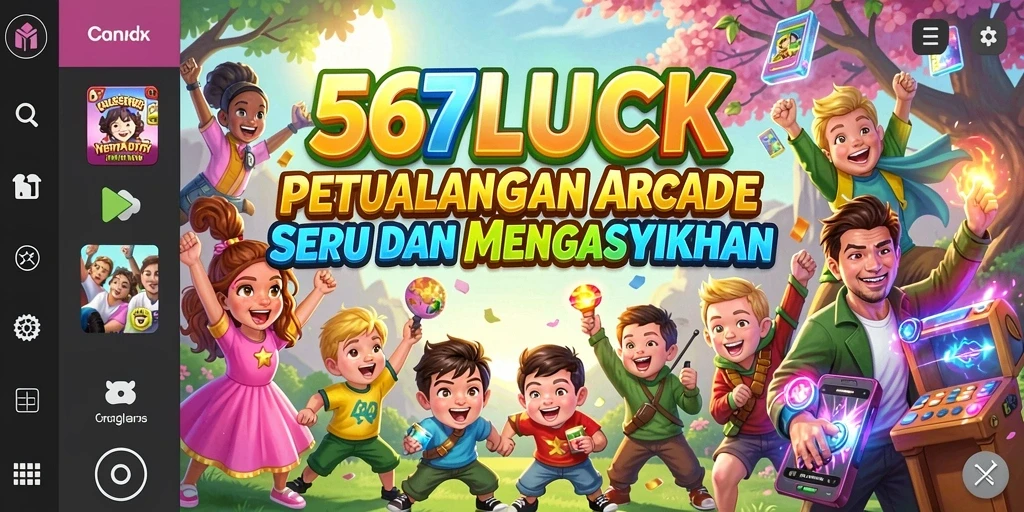 Tampilan gameplay seru dari 567LUCK yang penuh warna.