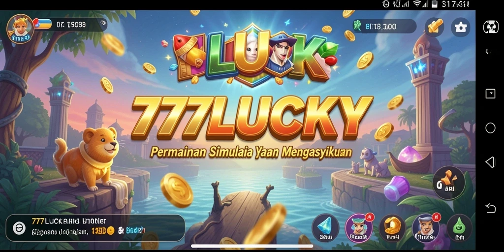 Tampilan gameplay seru di 777LUCKY dengan simulasi yang realistis.