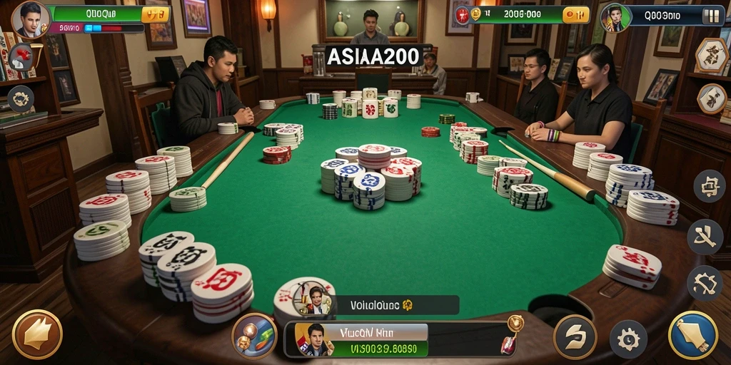 Tampilan menarik gameplay QiuQiu yang seru dan kompetitif.