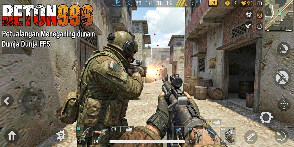 Tampilan gameplay mendebarkan di <strong>BETON999</strong> dengan aksi FPS yang intens.