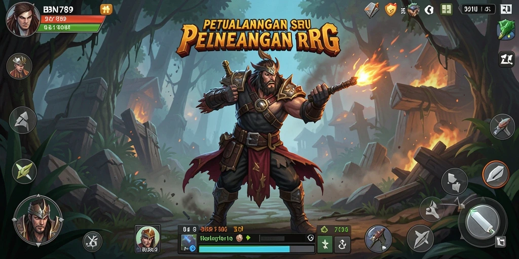 Tampilan gameplay BNI789 dengan aksi pertempuran yang seru.