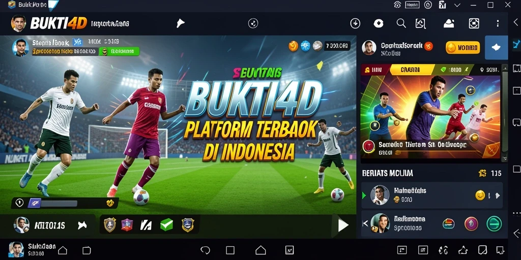 Tampilan utama BUKTI4D dengan berbagai jenis taruhan olahraga.
