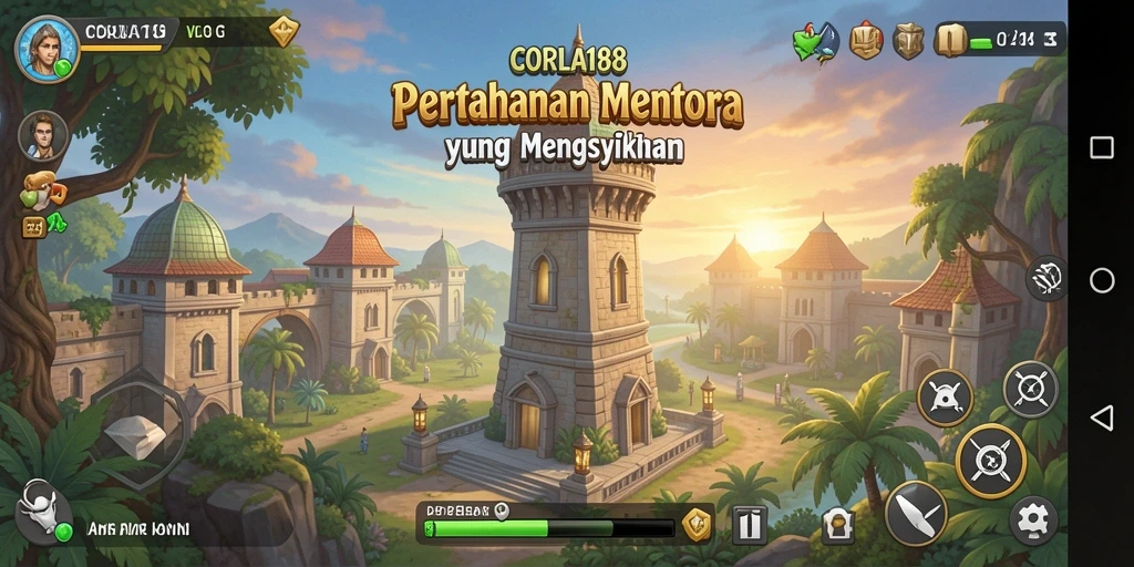 Tampilan permainan Tower Defense yang menarik di CORLA188.