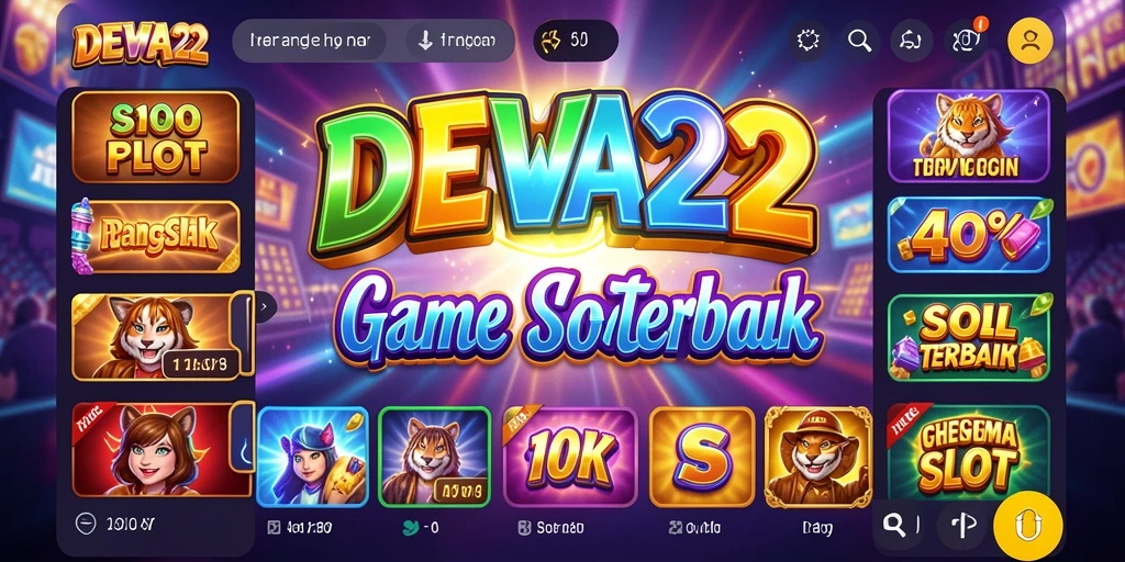Tampilan gameplay seru DEWA22 dengan berbagai tema slot.