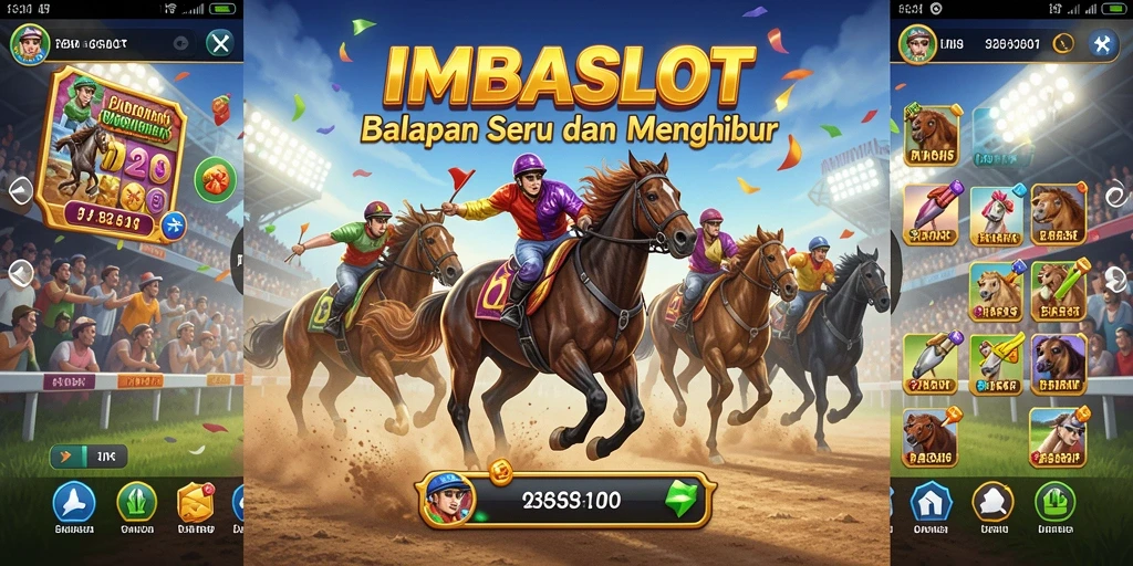 Tampilan gameplay seru yang penuh adrenalin di IMBASLOT.