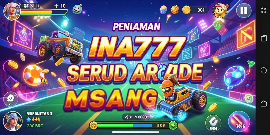 Tampilan screenshot utama INA777 menampilkan gameplay Arcade yang seru.