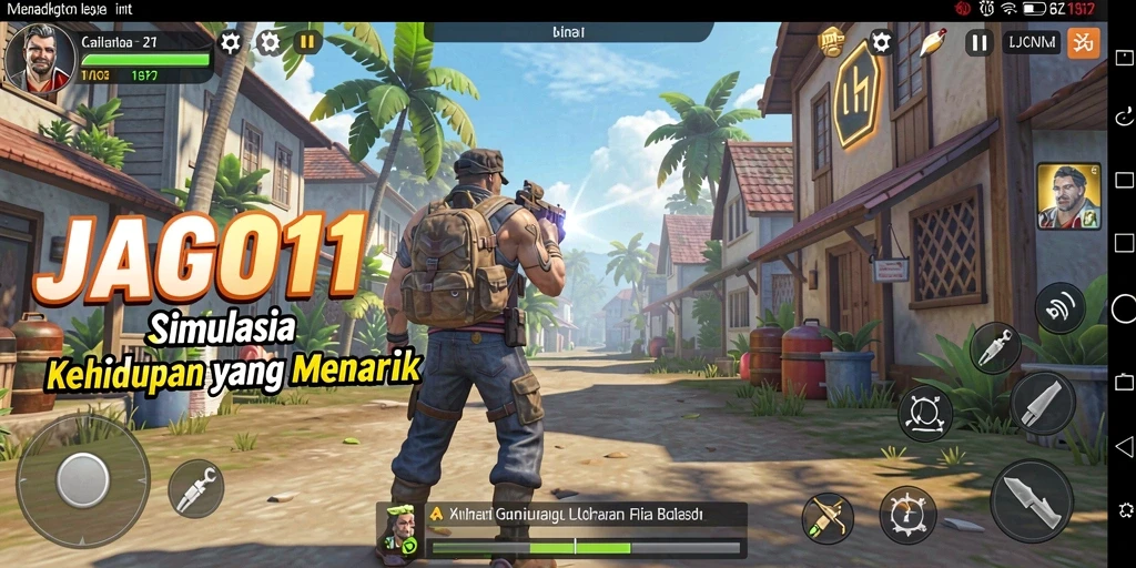 Screenshot tampilan gameplay JAGO11 yang realistis dan interaktif.