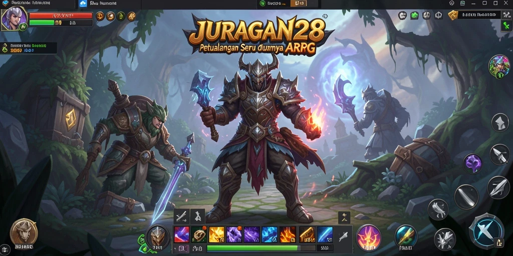 Tampilan gameplay JURAGAN28 yang menegangkan dan penuh aksi.