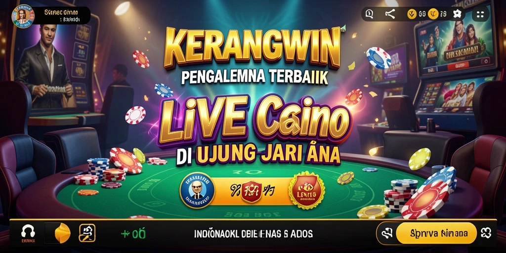 Tampilan menarik dari gameplay KERANGWIN Live Casino.