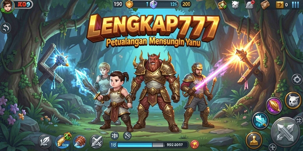 Screenshot LENGKAP777 menunjukkan aksi petualangan yang mendebarkan.