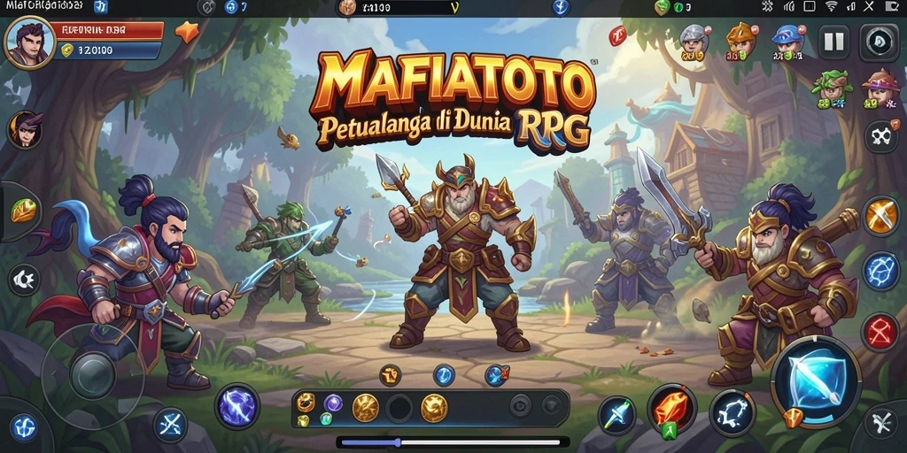 Tampilan gameplay seru MAFIATOTO di dunia RPG.