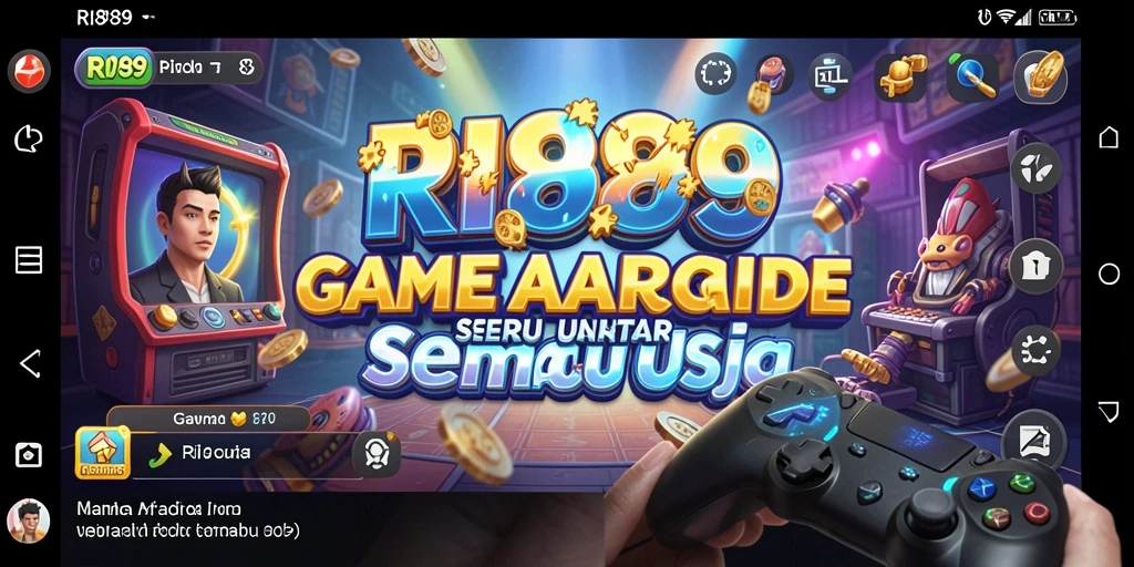 Tangkapan layar gameplay RI889 dengan visual Arcade yang mengesankan.