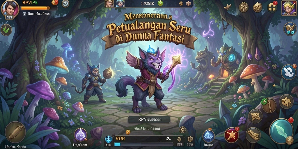 Tampilan screenshot RPVIP5 yang menampilkan aksi seru dalam petualangan.