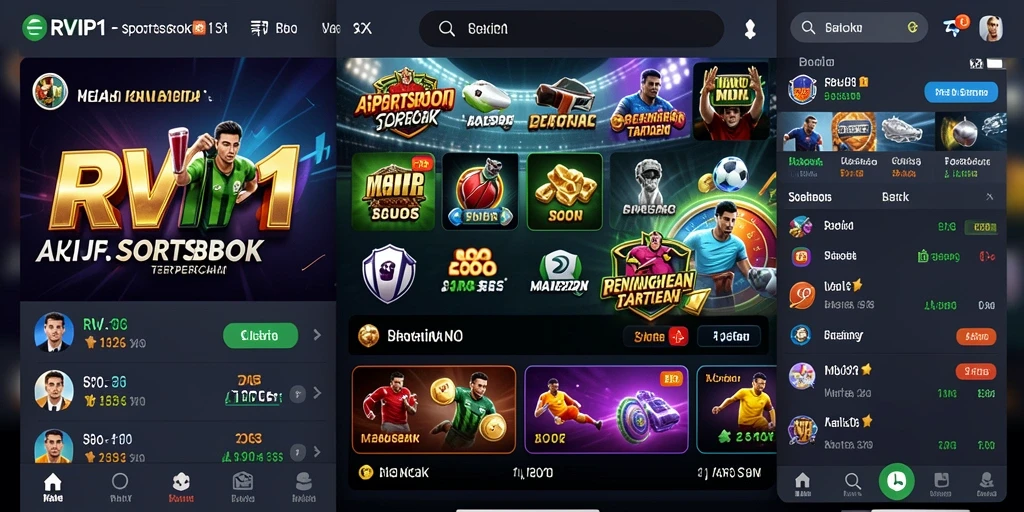 Tampilan gameplay Sportsbook yang menarik dan mendebarkan.