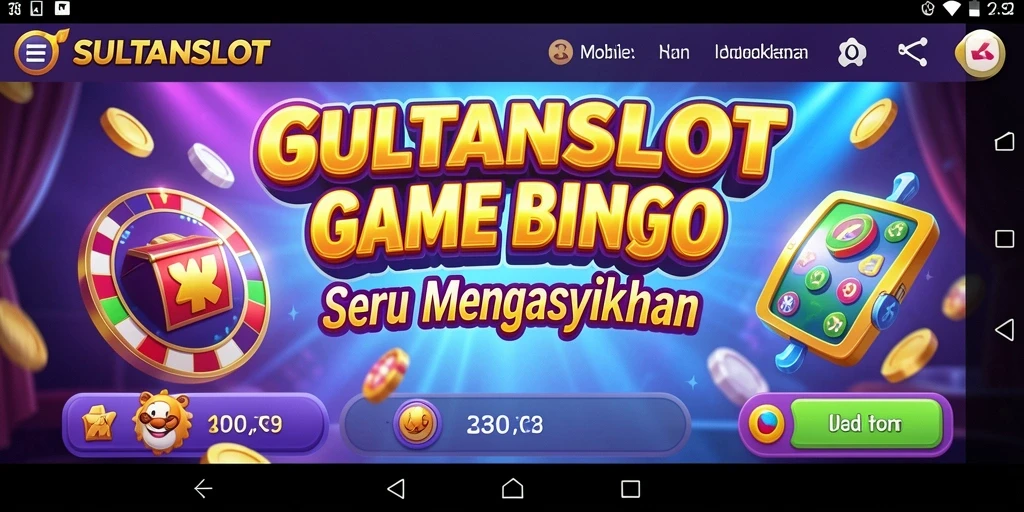 Tampilan gameplay seru Bingo di SULTANSLOT.