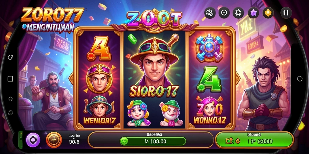 Screenshot gameplay slot ZORO77 yang menarik dan penuh aksi.
